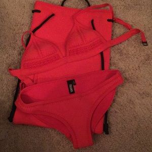 Red Gigi triangl swimsuit